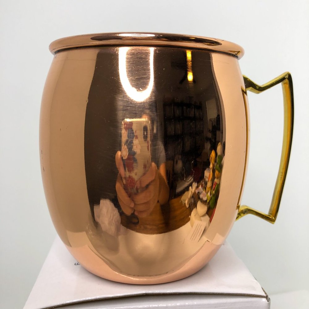Mikasa Moscow Mule Mirrored 16 oz Solid Copper Mug